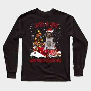 German Shorthaired Pointer Just A Girl Who Loves Christmas Long Sleeve T-Shirt